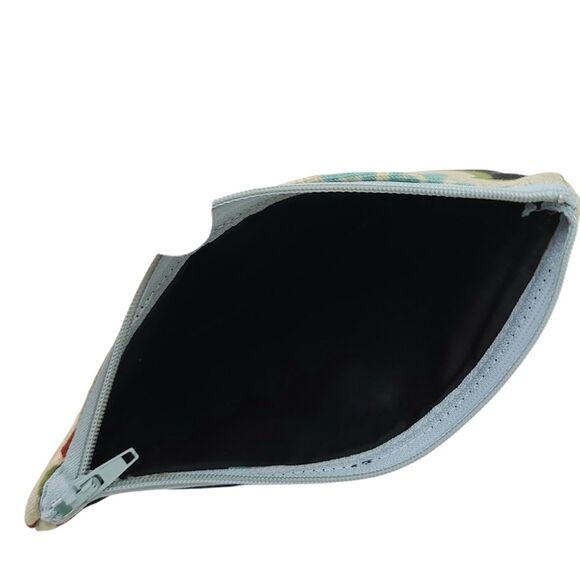 Cosmetic Bag Set of 5 Fabric Handmade Lined Zippered Lightweight - Picture 5 of 7